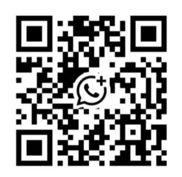 QR code to start a WhatsApp conversation with Luxora Homes